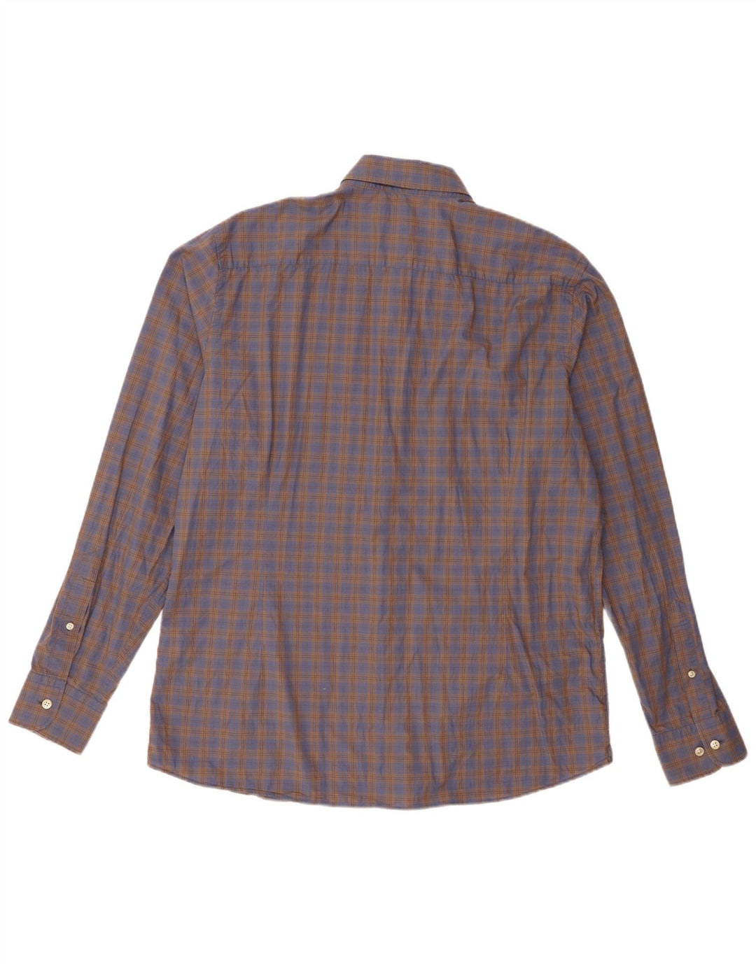 Ανδρικό πουκάμισο Hackett Slim Fit XL Brown Check Cotton
