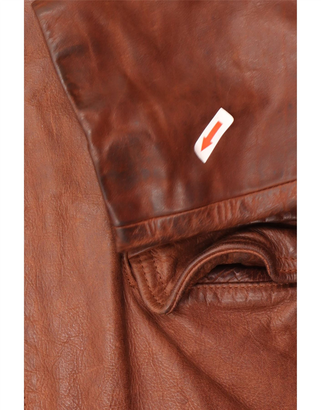 Vintage Ανδρικό Δερμάτινο Μπουφάν UK 40 Large Brown Δερμάτινο