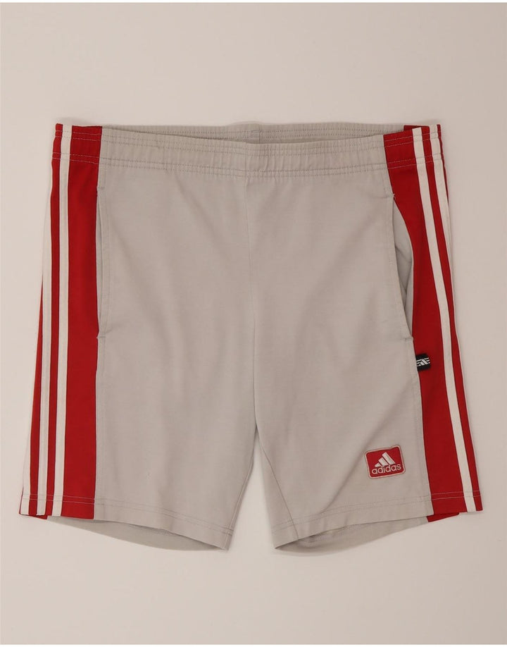 Ανδρικό αθλητικό σορτς Adidas μικρό γκρι βαμβακερό