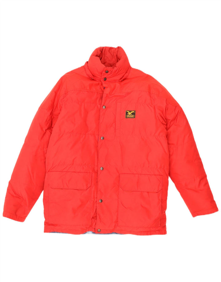 SALEWA Ανδρικό μπουφάν με επένδυση UK 38 μεσαίου κόκκινου πολυεστέρα