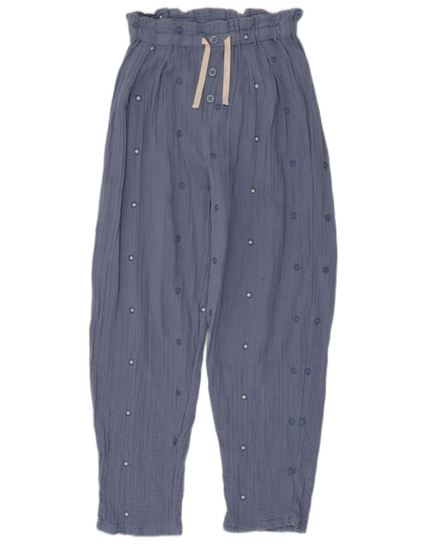 Benetton Girls Casual Παντελόνι ψηλόμεσης 11-12 ετών 2XL W22 L26 Μπλε