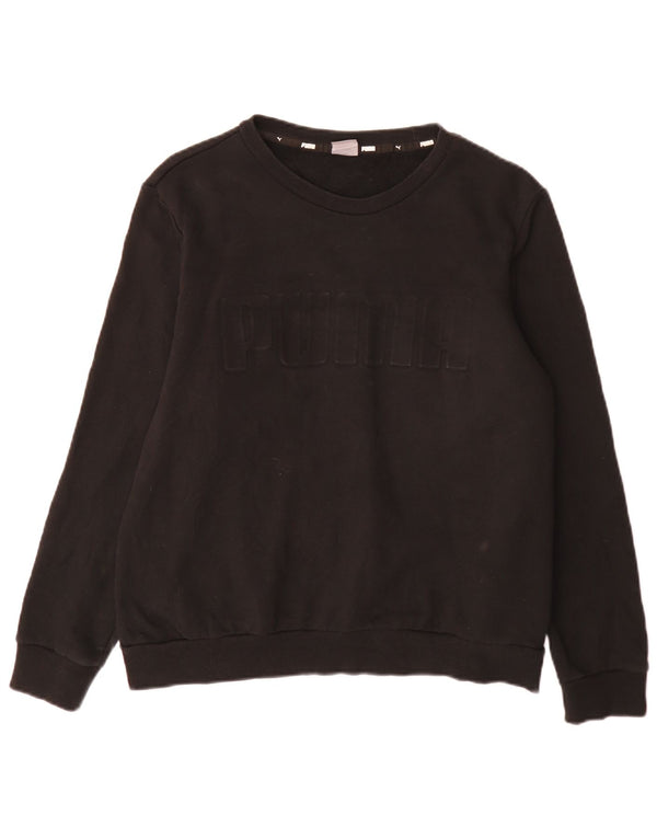Γυναικείο Φούτερ Puma Graphic Jumper UK 14 Large μαύρο βαμβακερό