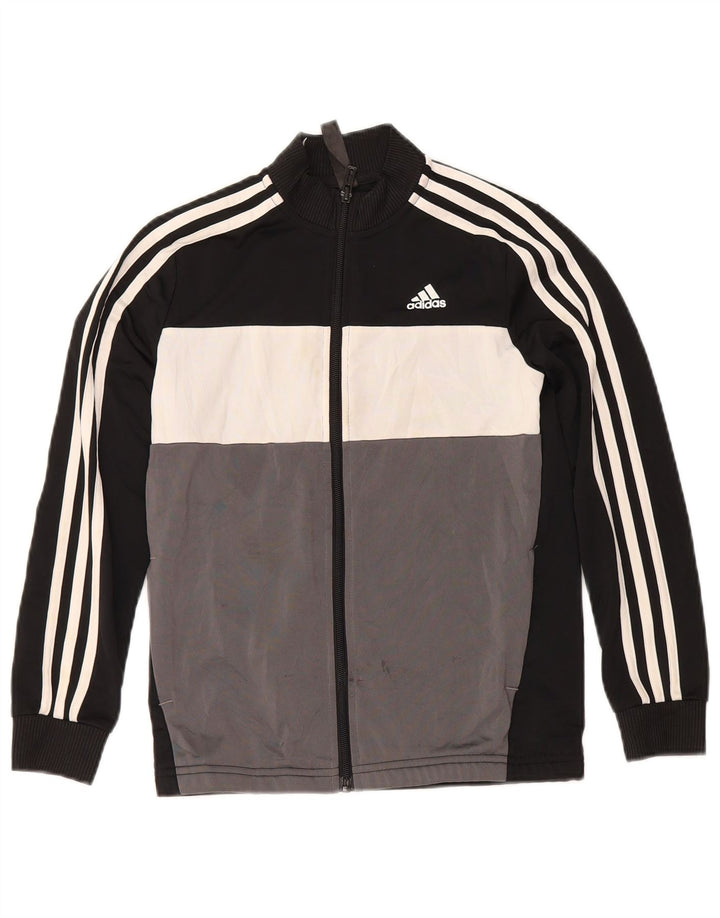 Adidas Boys αθλητική φόρμα Adidas Top Jacket 9-10 Years Black Colourblock Polyester