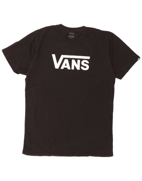 Ανδρικό Vans Classic Fit Graphic T-Shirt Top μεγάλο μαύρο βαμβακερό