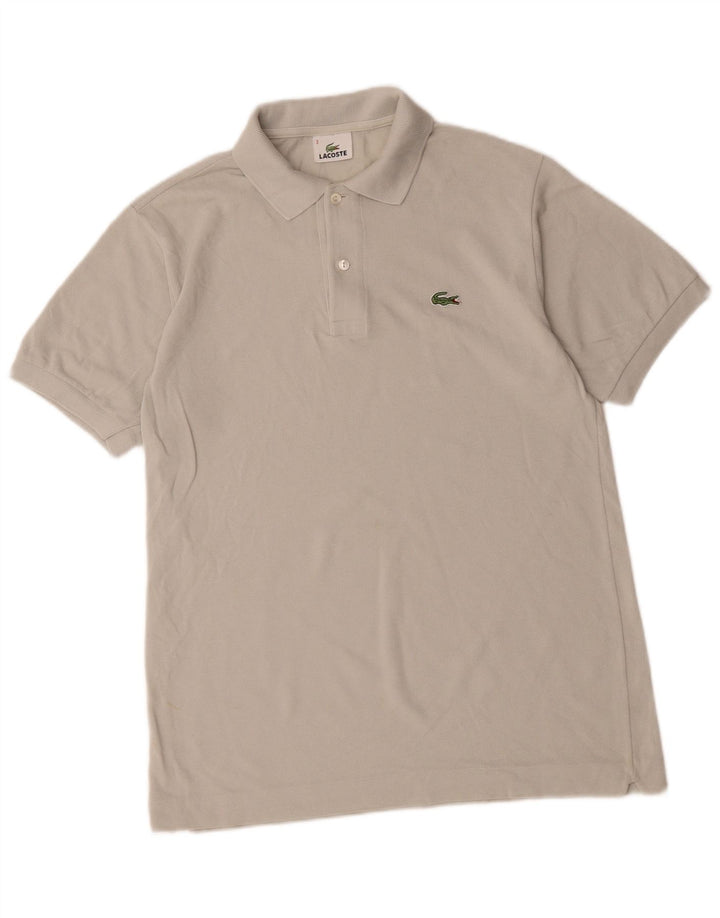 Ανδρικό μπλουζάκι πόλο Lacoste, μέγεθος 3, μικρό γκρι βαμβακερό