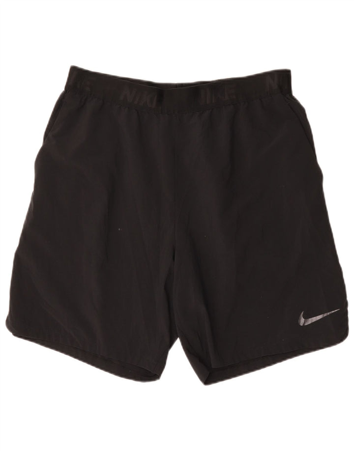 Ανδρικό γραφικό αθλητικό σορτς Nike μεγάλο μαύρο