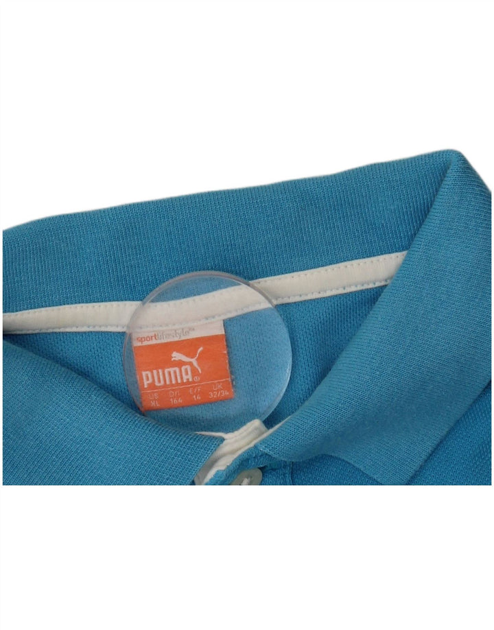 Μπλουζάκι πόλο αγοριών PUMA 13-14 ετών Μπλε