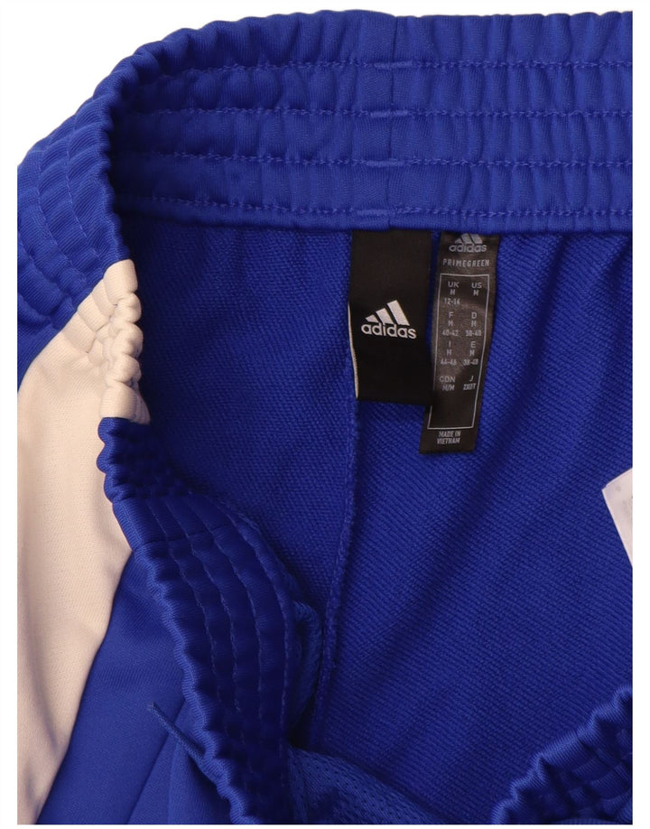Adidas γυναικεία φόρμα παντελόνια UK 12/14 Medium Blue Colorblock Polyester