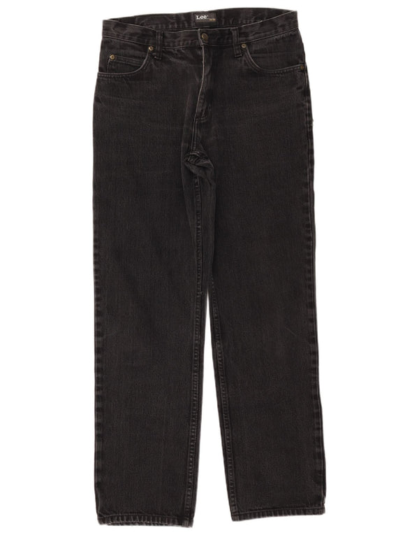 Lee Mens Brooklyn Straight Jeans W34 L31 Μαύρο βαμβακερό
