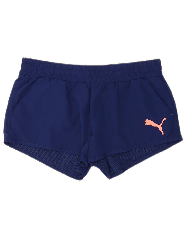 Γυναικείο αθλητικό σορτς Puma UK 12 Medium Navy Blue Polyester