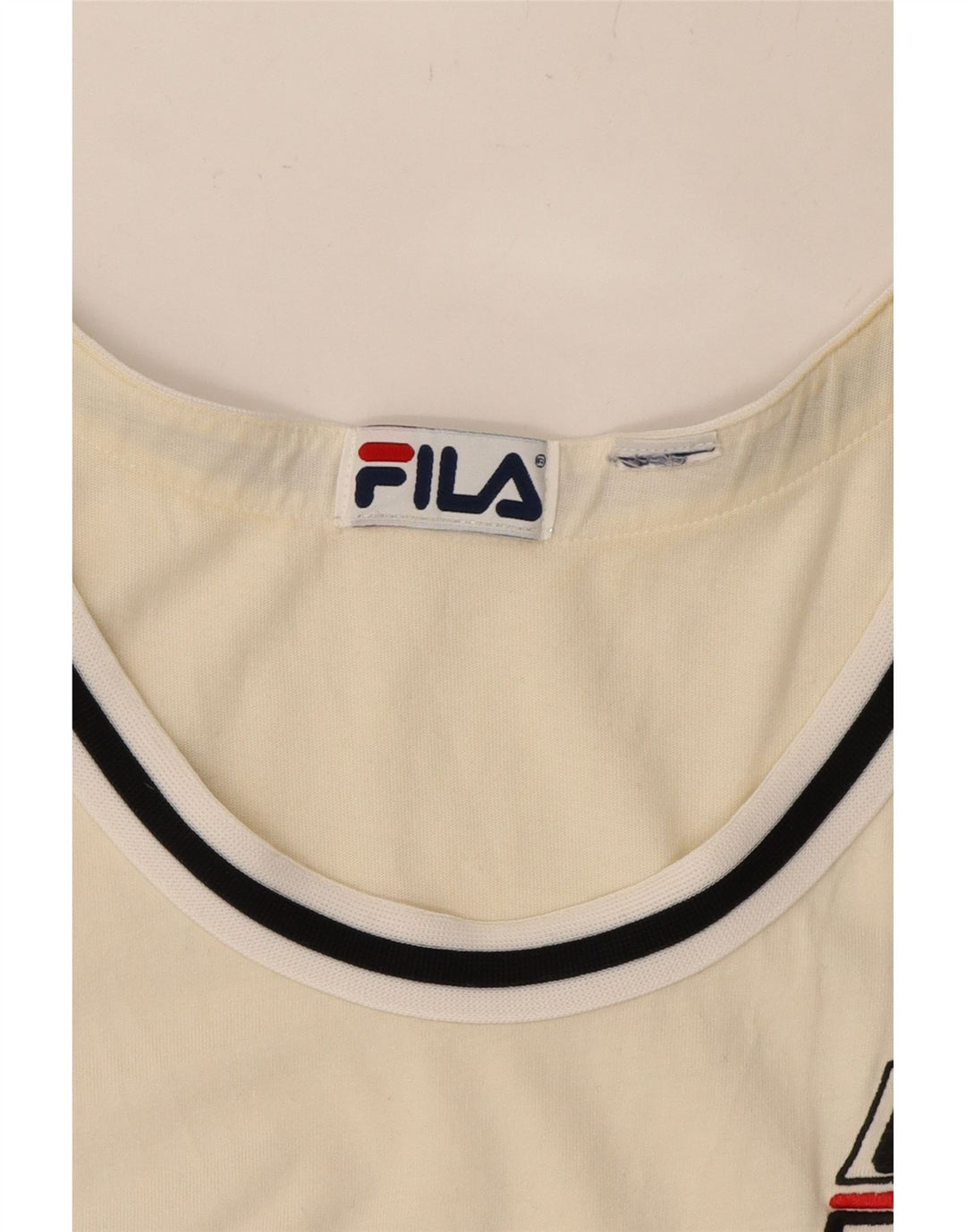 FILA Mens Vest Top Medium Off White