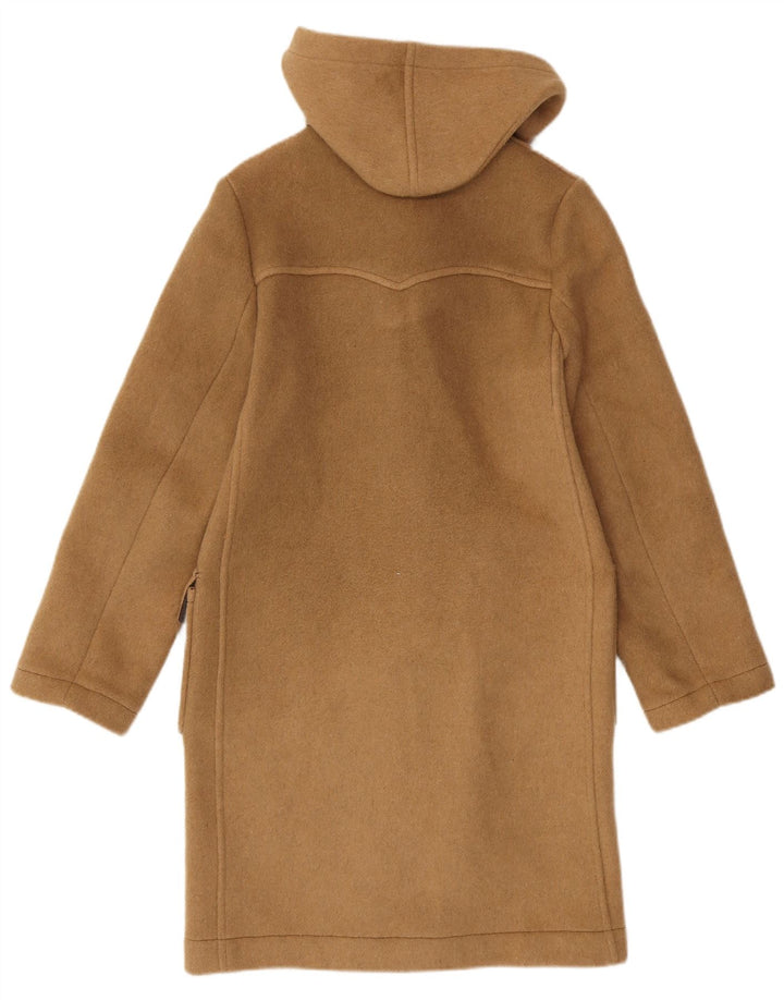 VINTAGE Γυναικείο παλτό Duffle με κουκούλα UK 10 Small Beige