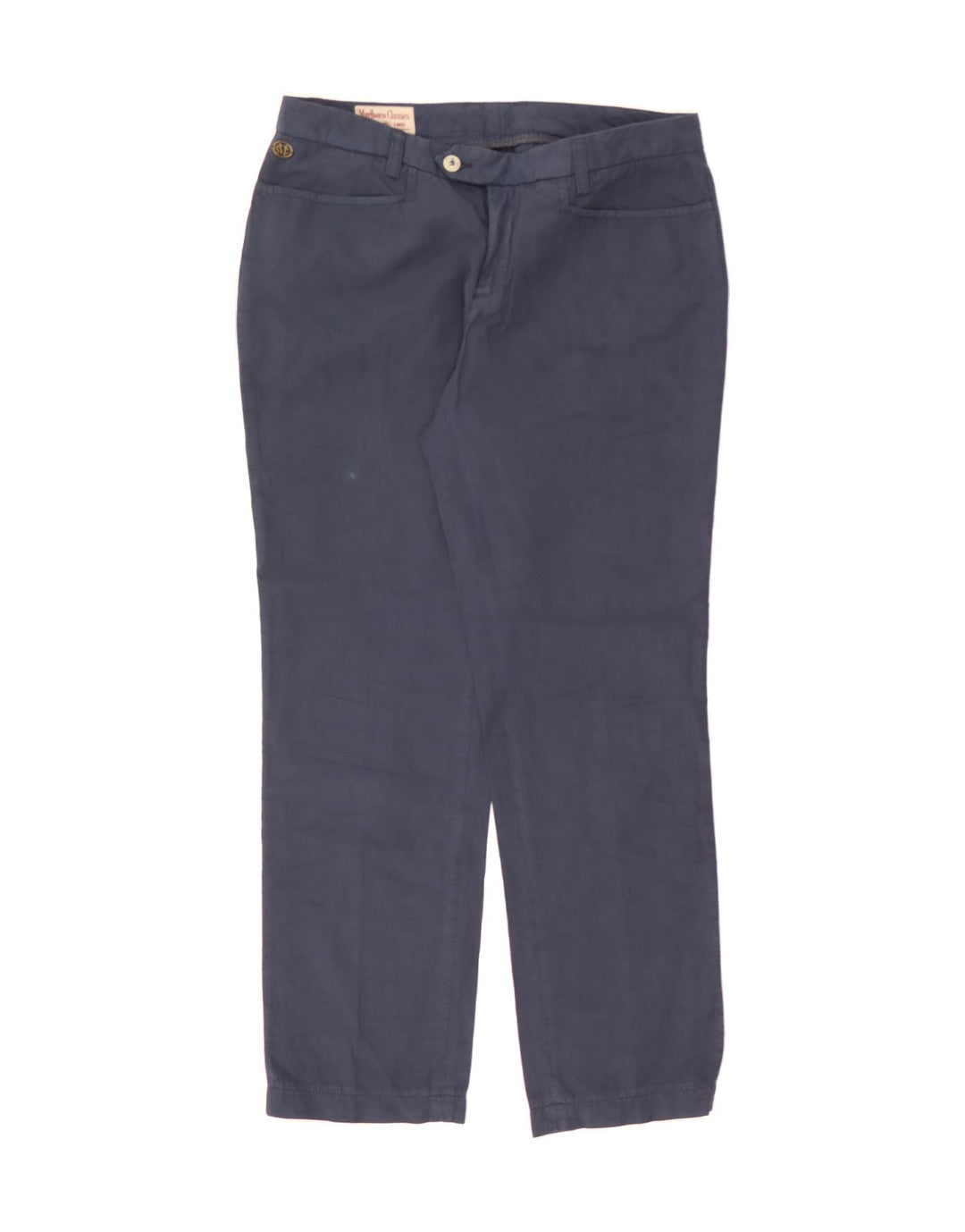 MARLBORO CLASSICS Womens Casual Trousers EU 40 Medium W30 L28 Navy Blue Vintage Marlboro Classics and Second-Hand Marlboro Classics from Messina Hembry 