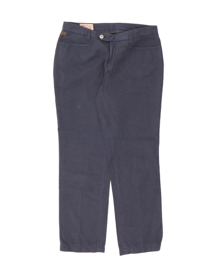 MARLBORO CLASSICS Womens Casual Trousers EU 40 Medium W30 L28 Navy Blue Vintage Marlboro Classics and Second-Hand Marlboro Classics from Messina Hembry 