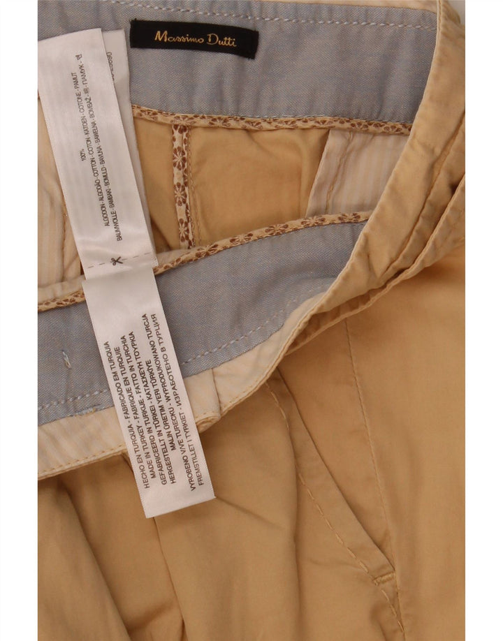Massimo Dutti Γυναικείο κομμένο παντελόνι EU 40 Medium W30 L25 Beige