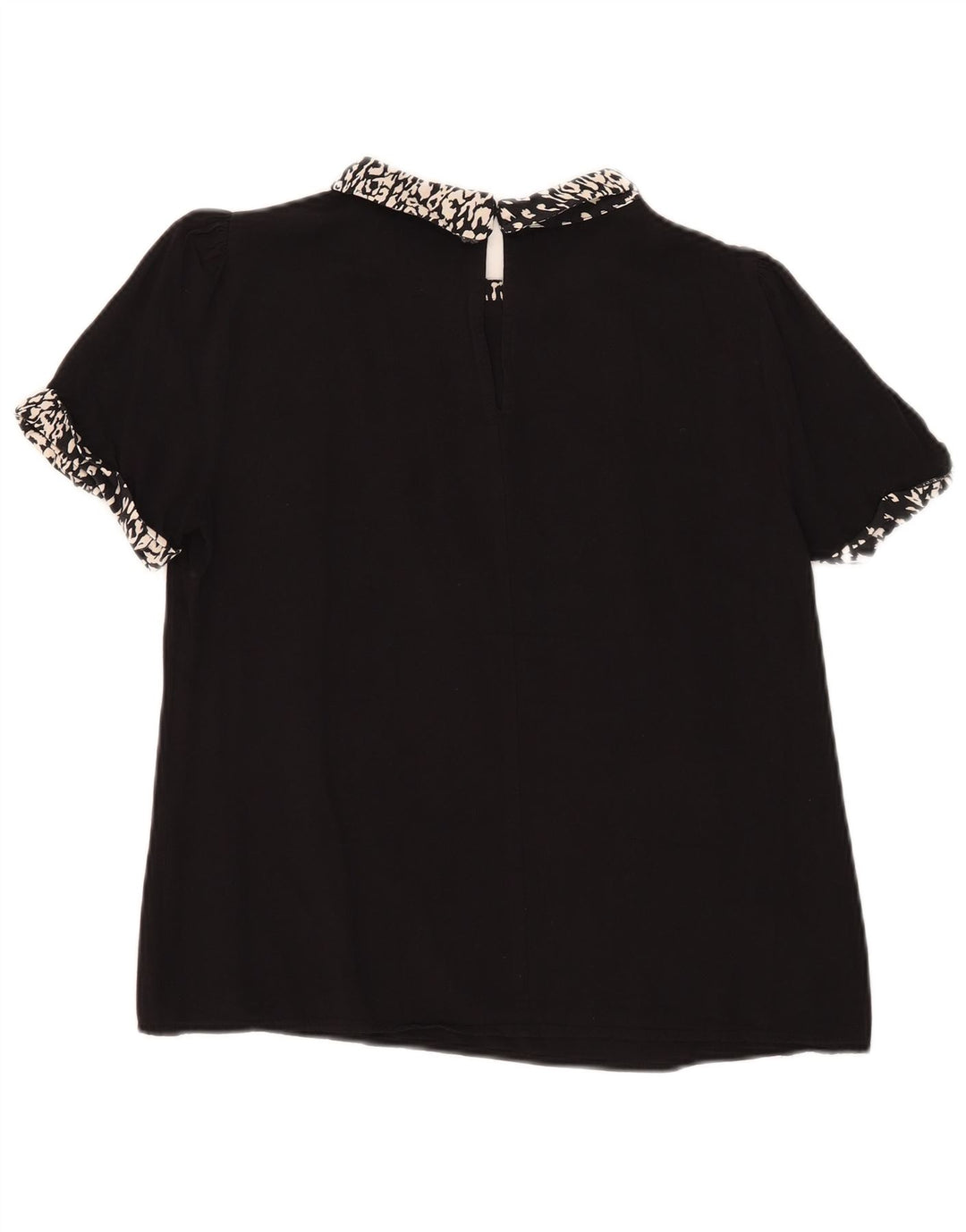 Γυναικεία μπλούζα Oasis Top UK 12 Medium Black Animal Print