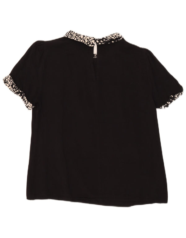 Γυναικεία μπλούζα Oasis Top UK 12 Medium Black Animal Print