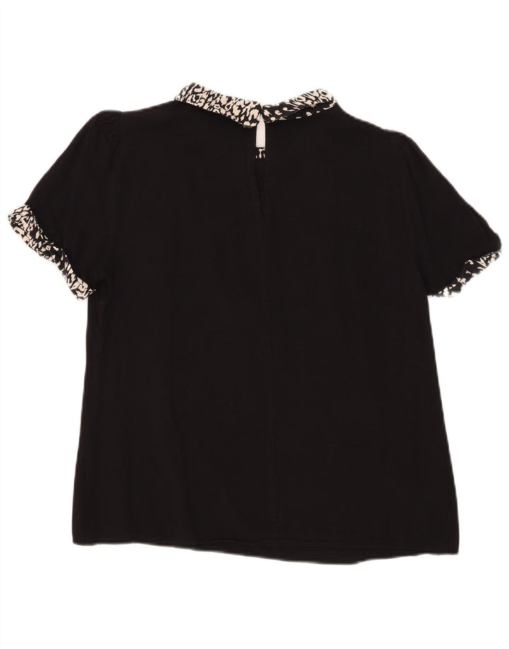 Γυναικεία μπλούζα Oasis Top UK 12 Medium Black Animal Print