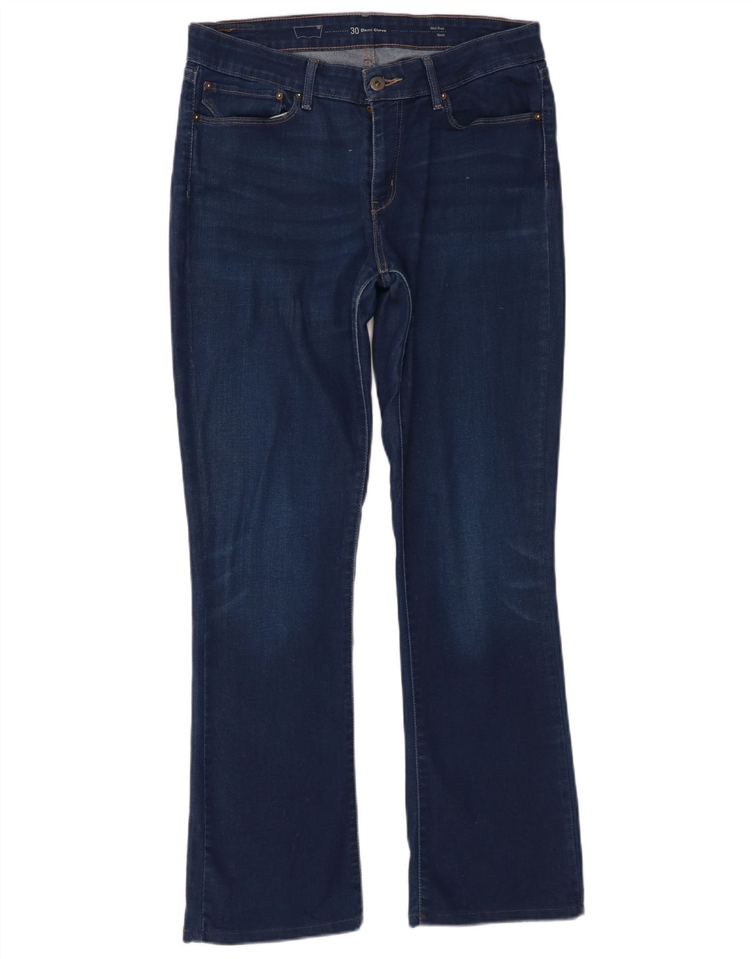 Γυναικείο τζιν μποτάκι με καμπύλες μεσαίου ύψους Levi's W30 L30 Blue