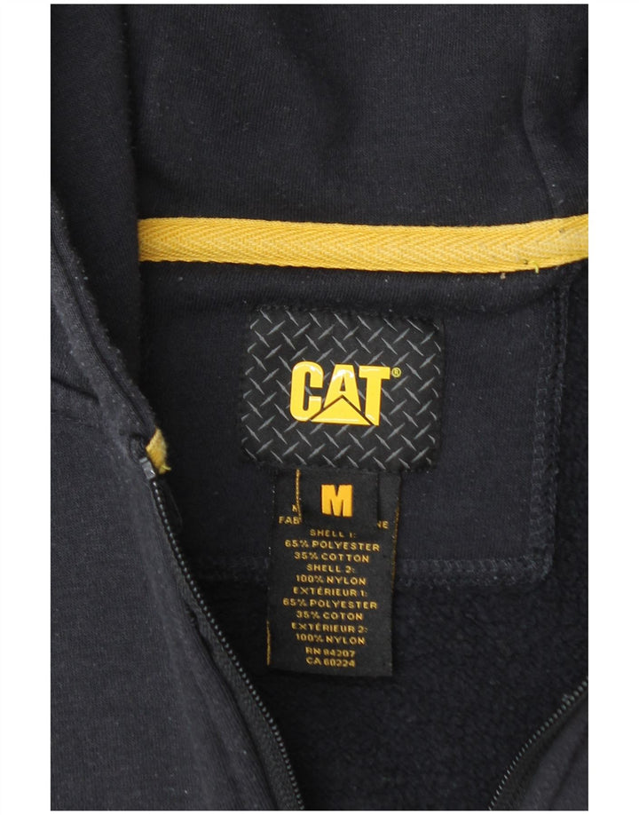 Ανδρικό πουλόβερ Caterpillar με φερμουάρ με κουκούλα μεσαίου μπλε πολυεστέρα