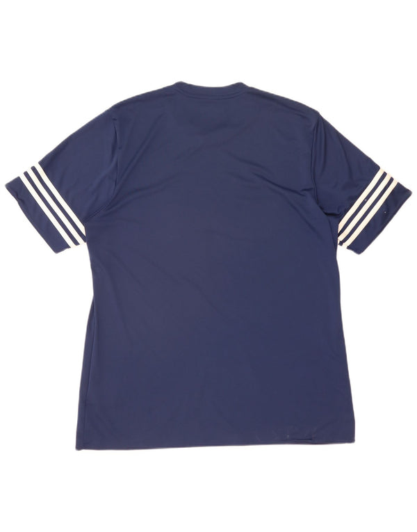 Adidas Ανδρικό T-Shirt Climalite Top XL Navy Blue Polyester