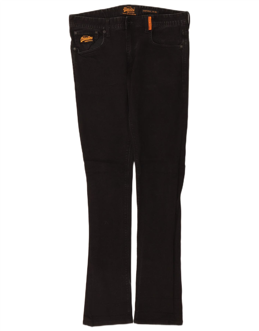 Ανδρικό Slim Jeans Superdry W34 L34 Μαύρο βαμβακερό