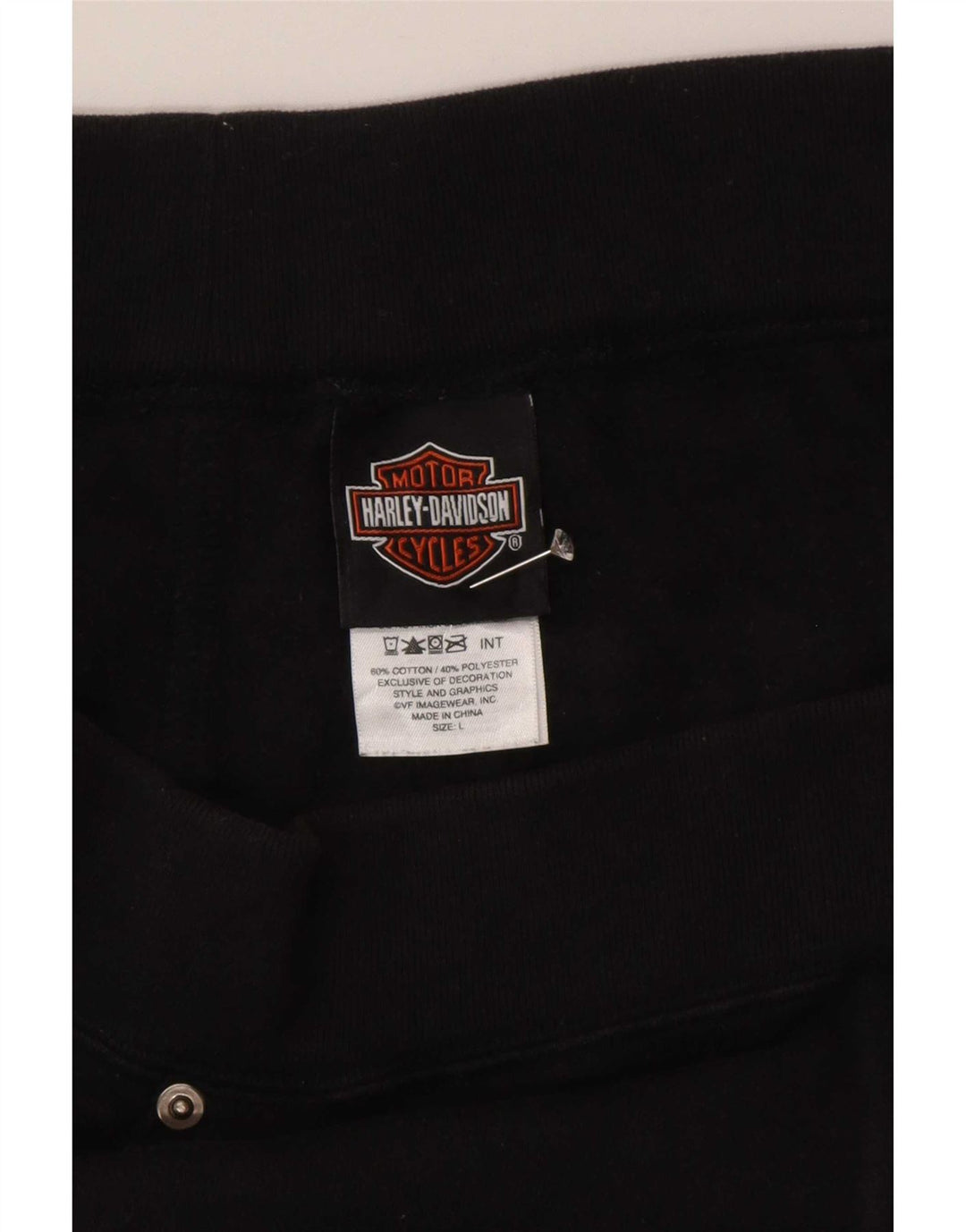 Harley Davidson Γυναικείο παντελόνι Capri Casual μεγάλο W40 μαύρο βαμβακερό