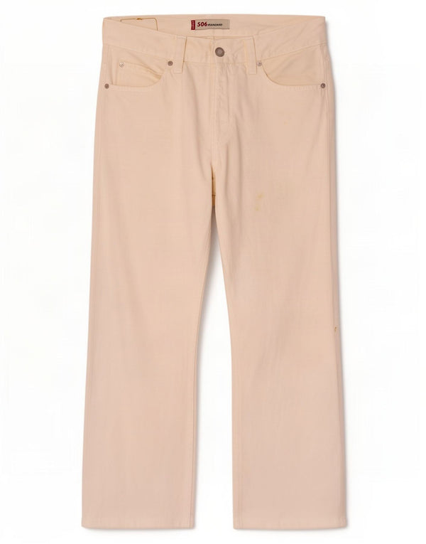 Levi's Mens 506 Straight Jeans W34 L26 Λευκό