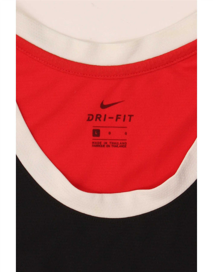 Γραφικό γιλέκο Nike ανδρικό Dri Fit, μεγάλο μαύρο χρώμα