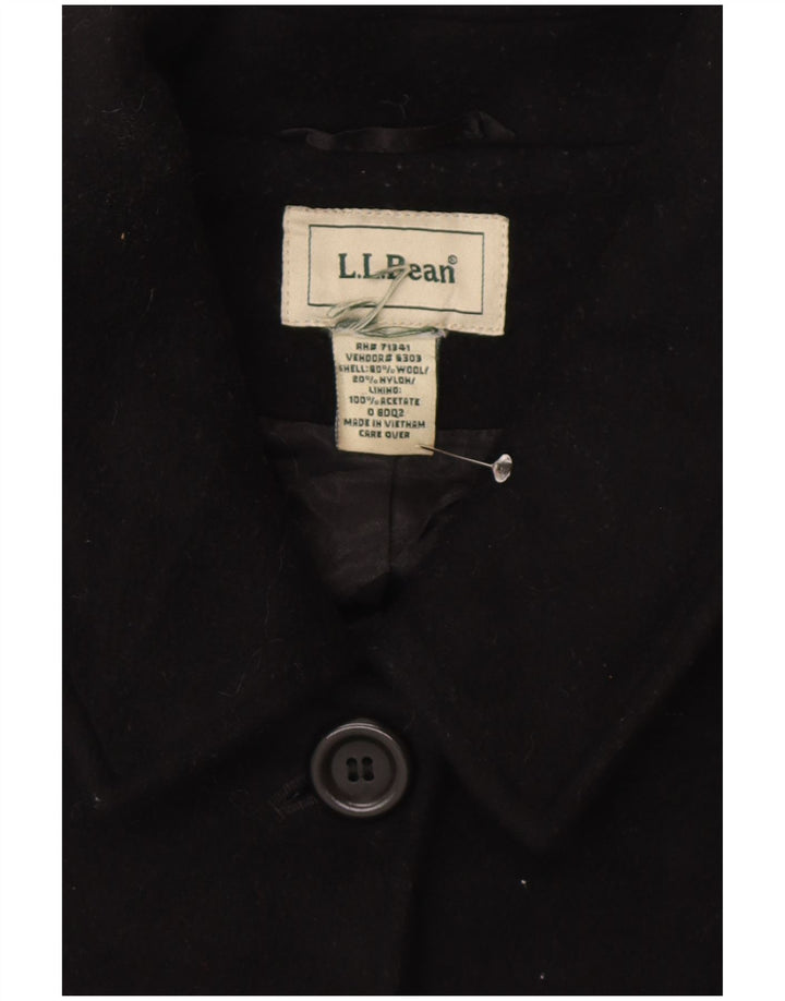 L.L.Bean Γυναικείο Πανωφόρι UK 20 2XL Μαύρο Μάλλινο