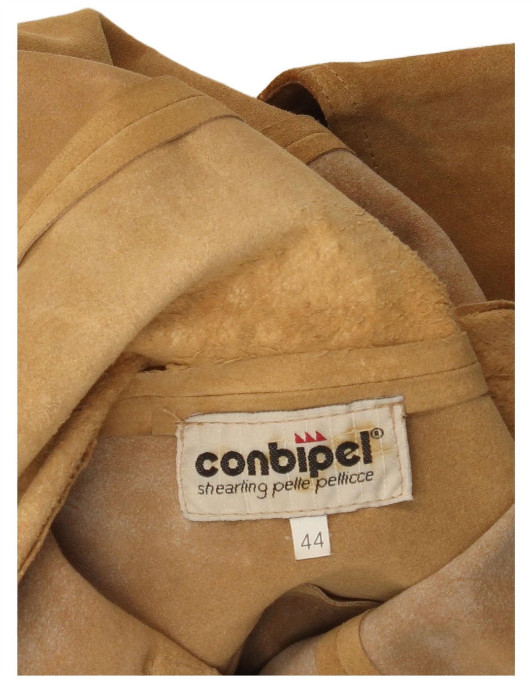 Conbipel Γυναικείο Suede Gilet IT 44 Δέρμα μεσαίου καφέ