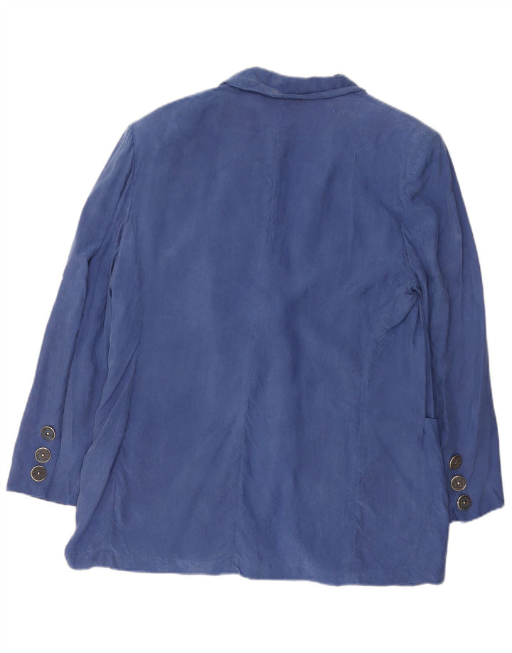 Roccobarocco Γυναικείο σακάκι 2 κουμπιών UK 12 Medium Blue
