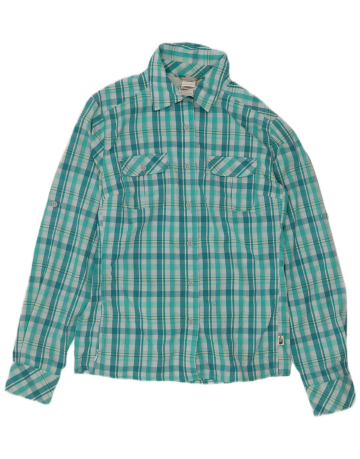 The North Face γυναικείο πουκάμισο UK 10 Small Green Check Nylon