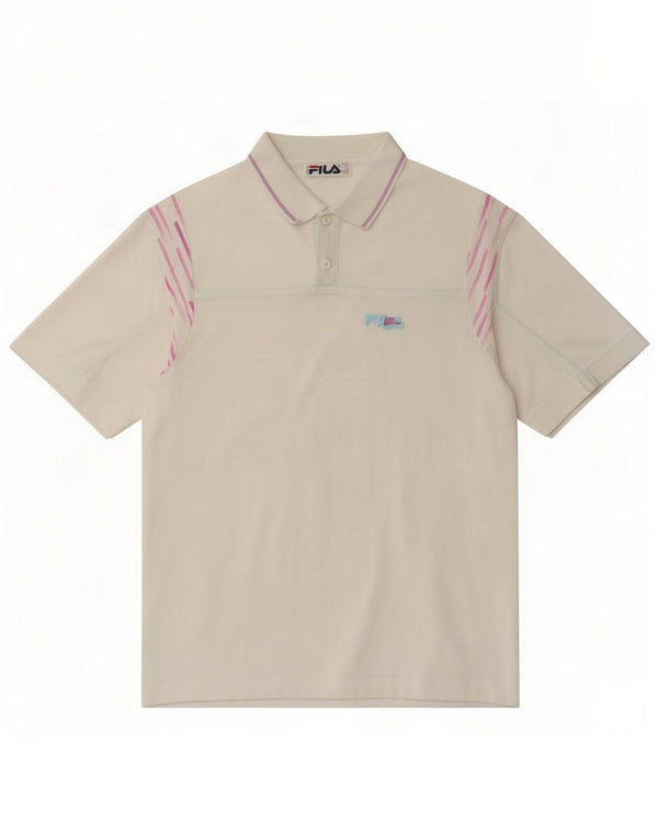 Fila Ανδρικό Πόλο Μπλουζάκι IT 50 Medium White