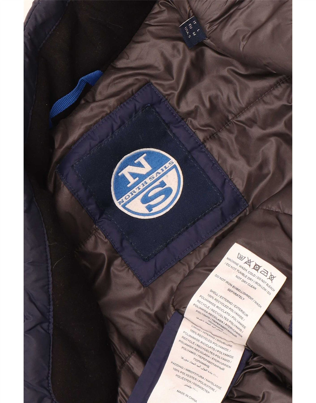 Ανδρικό μπουφάν North Sails Bomber UK 38 Medium Navy Blue Polyamide