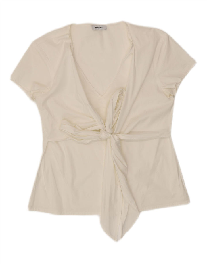 MAX & CO. Γυναικεία Μπλούζα Τοπ UK 12 Medium White