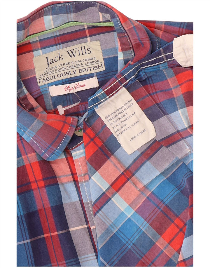 Jack Wills Ανδρικό επίσημο πουκάμισο μικρό μπλε βαμβακερό