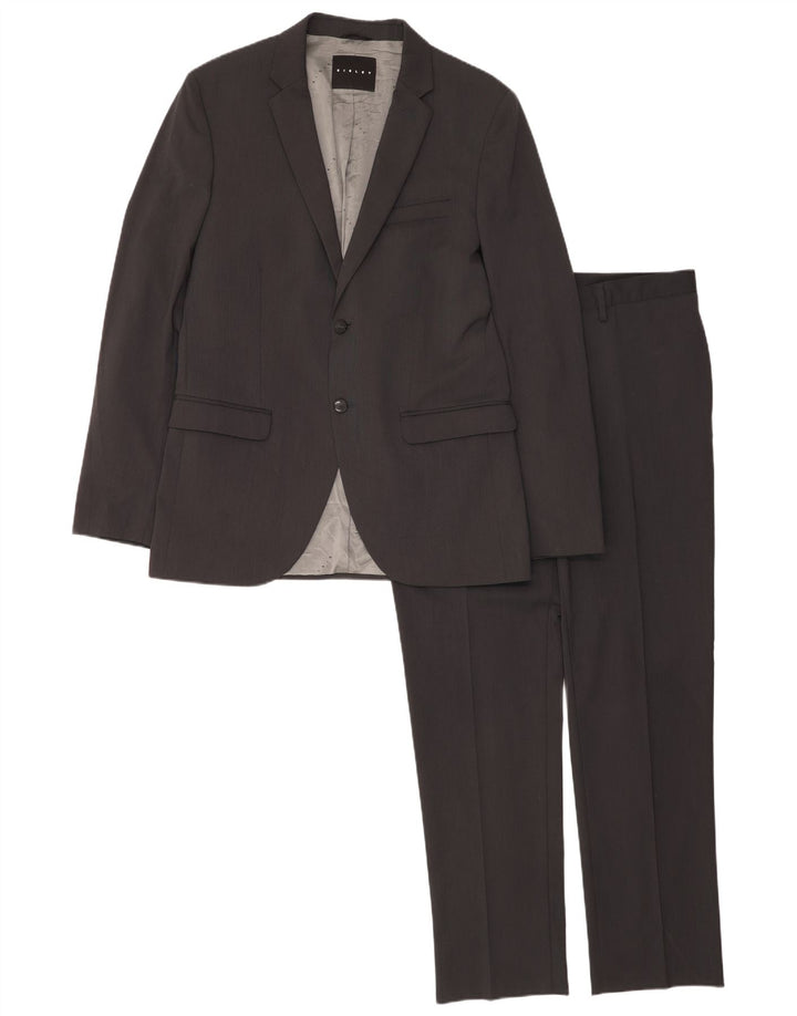 Ανδρική φόρμα 2 κουμπιών Sisley IT 52 XL W36 L32 Γκρι πολυεστέρας