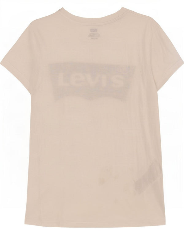 Γυναικείο γραφικό μπλουζάκι Levi's Top UK 6 XS Λευκό βαμβακερό