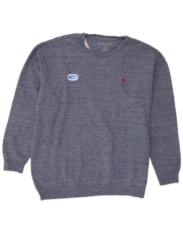 Πόλο Ασν. Ανδρικό φούτερ Jumper 2XL Navy Blue Flecked Cotton