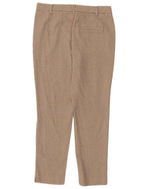 Marks & Spencer Womens Abstract Pattern Cropped Παντελόνι UK 12 Medium W30 L