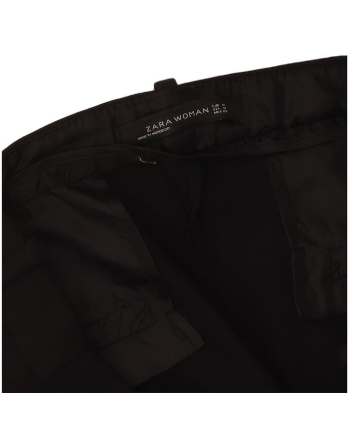 Zara Γυναικείο Slim Casual Παντελόνι Medium W32 L26 Μαύρο