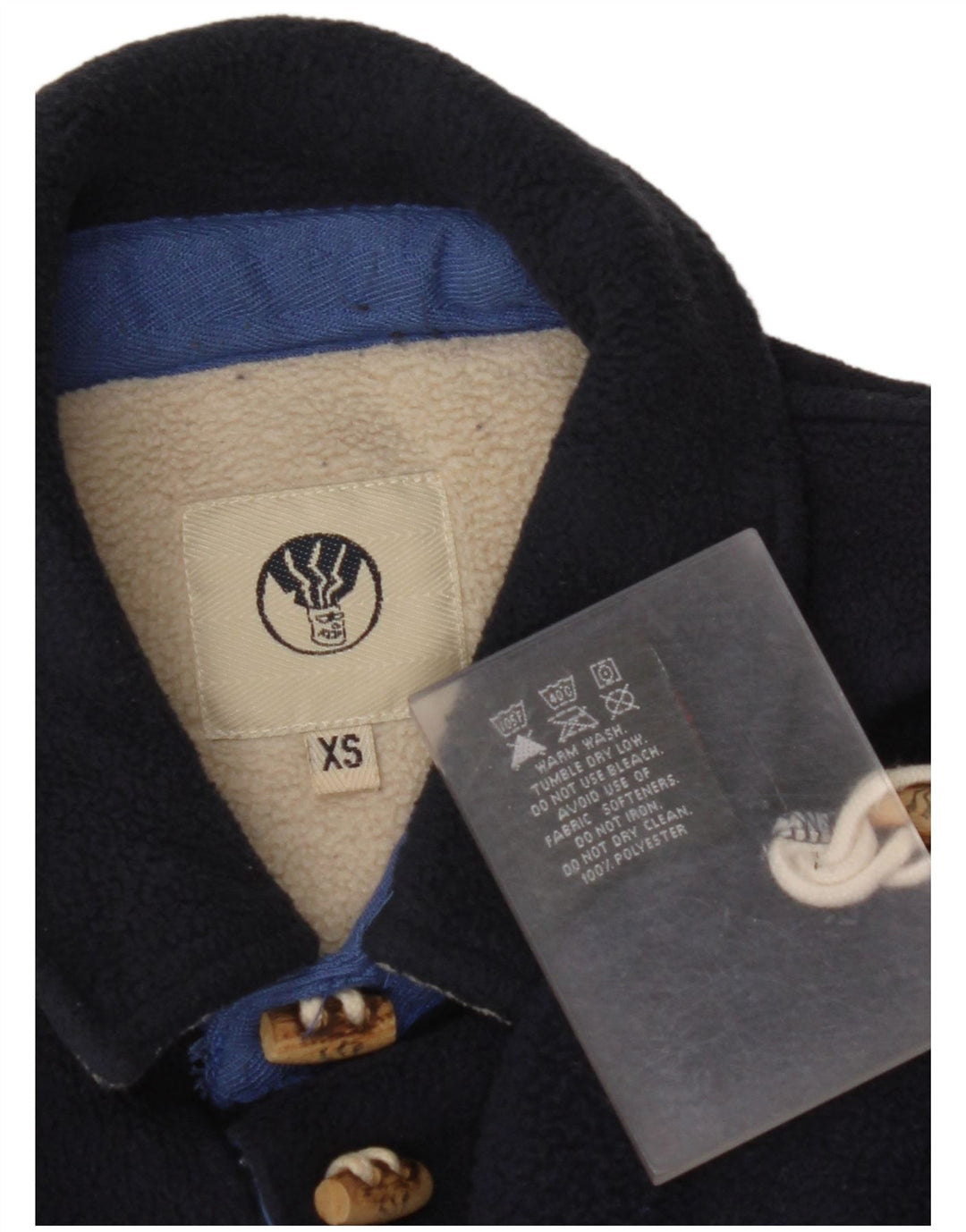 FAT FACE Ανδρικά Polartec Loose Fit Polo Neck Fleece Jumper XS Navy Blue