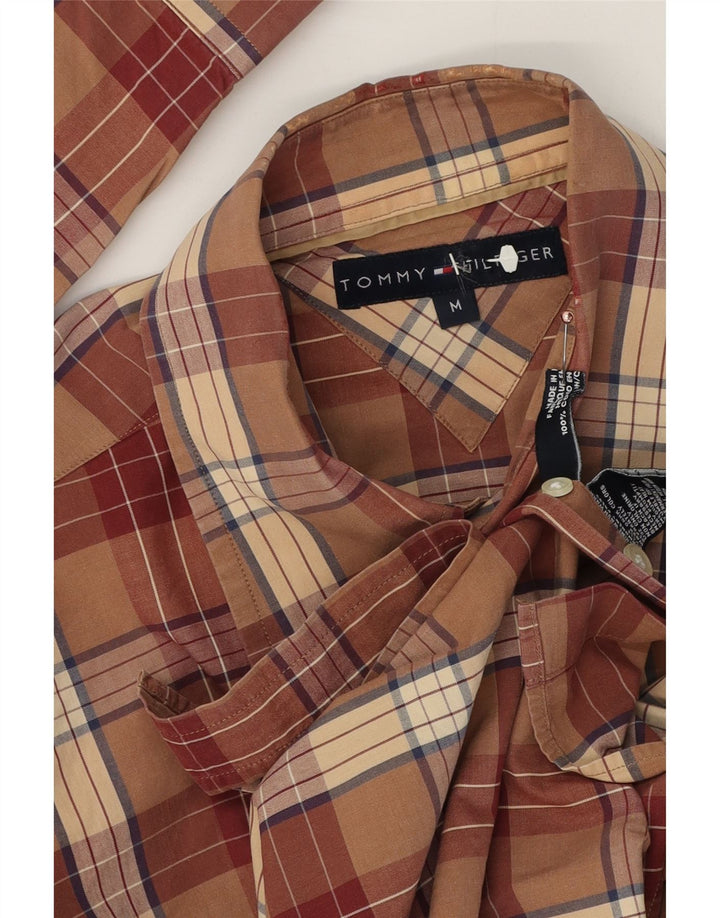 Ανδρικό πουκάμισο Tommy Hilfiger, μεσαίο καφέ βαμβακερό