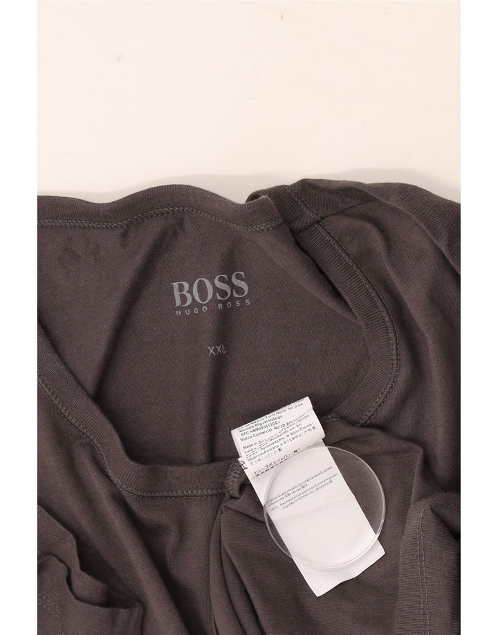 Ανδρικό T-Shirt Hugo Boss Top 2XL Γκρι βαμβακερό