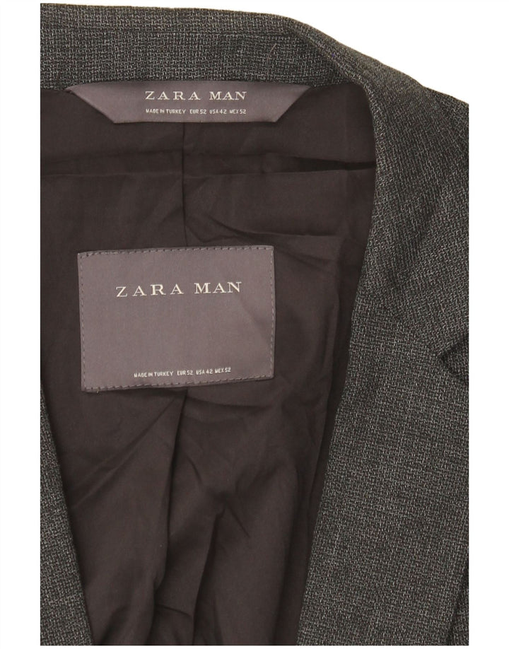 Zara Ανδρικό σακάκι μπλέιζερ με 2 κουμπιά EU 52 XL Γκρι