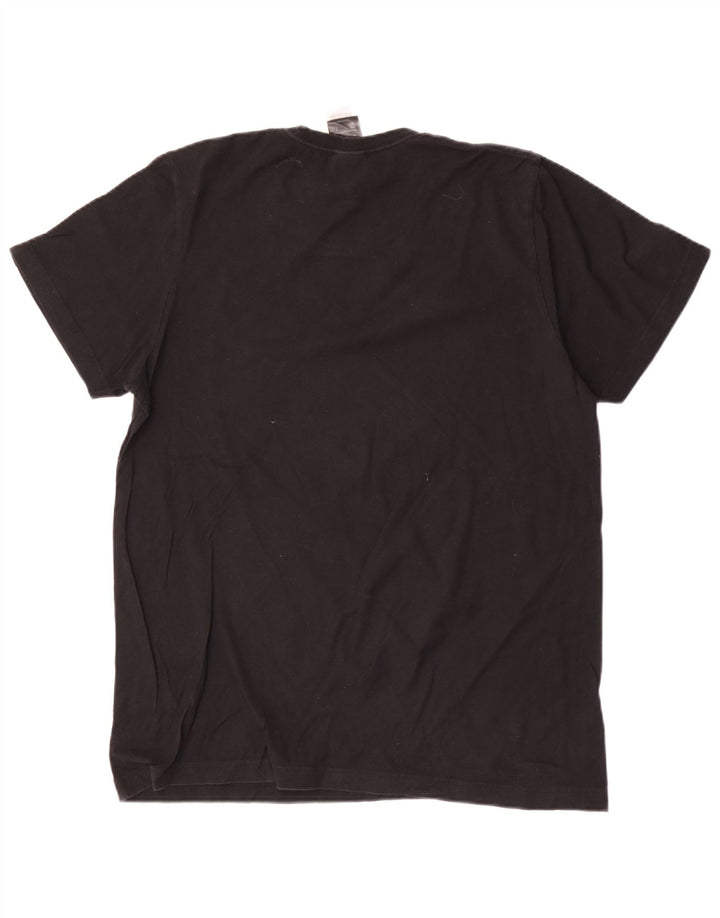 Ανδρικό γραφικό T-Shirt Adidas Top Μεσαίο μαύρο βαμβακερό