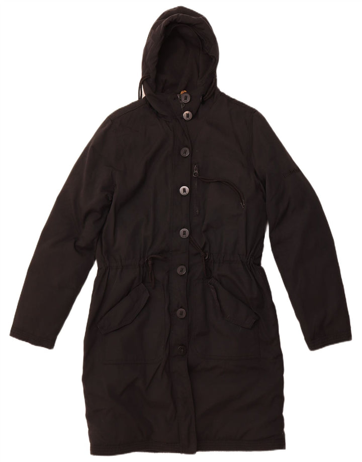 TIMBERLAND Γυναικείο παλτό με κουκούλα με επένδυση UK 14 Medium Black Nylon