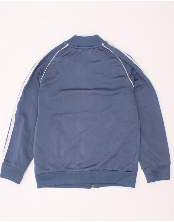 Adidas Boys Graphic αθλητική φόρμα Top Jacket 5-6 Years Blue Colourblock