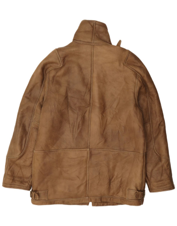 Vintage Ανδρικό Shearling Jacket IT 50 Large Beige
